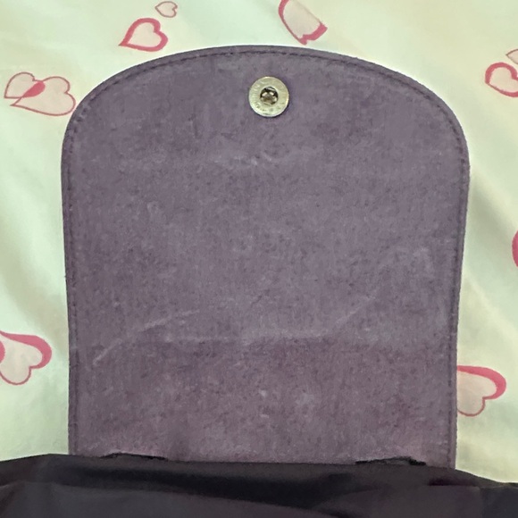 Longchamps deep purple (bilberry) with mauve accents Backpack NWOT - Picture 5 of 8